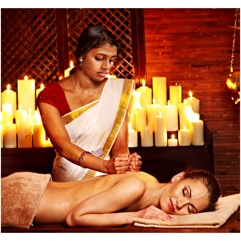 Massage Indien version courte Spa Domaine Tour Emeraude Caen